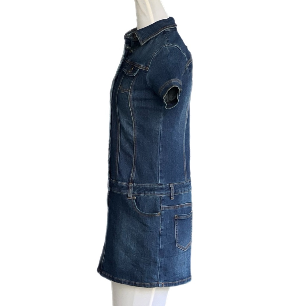 SELA Jean dress Size 44 -Small Excellent Used Condition Cute - Picture 2 of 14